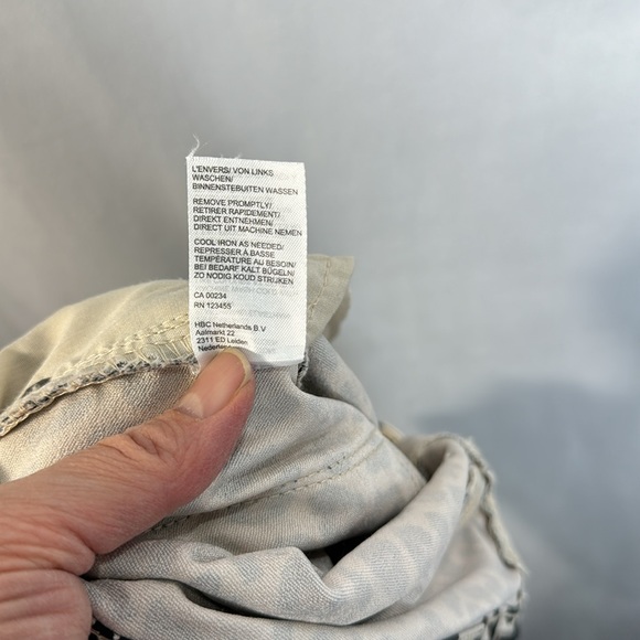 Design Lab Lord and Taylor Leopard Animal Print Skinny Pants Size 28 - Picture 8 of 8